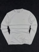 Under Armour ColdGear White Compression Long Sleeve T-Shirt (Fitted) (M)