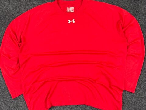 Under Armour HeatGear Red Training T-Shirt long Sleeves (Size 2XL/3XL)