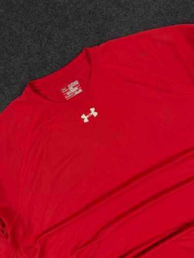 Under Armour HeatGear Red Training T-Shirt long Sleeves (Size 2XL/3XL)