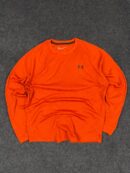 Under Armour Orange Thermal Long Sleeve Training T-Shirt – L/XL