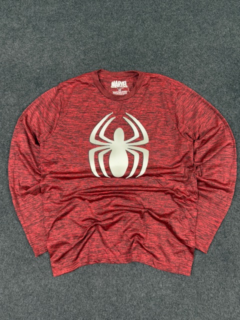 Marvel spider-man red performance long sleeve t-shirt (m) Marvel Spider-Man Red Performance Long Sleeve T-Shirt (M)