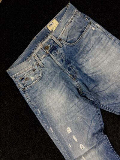 G STAR RAW Section Ricky Straight Leg Contrast Stitch Jeans (W33 L41)
