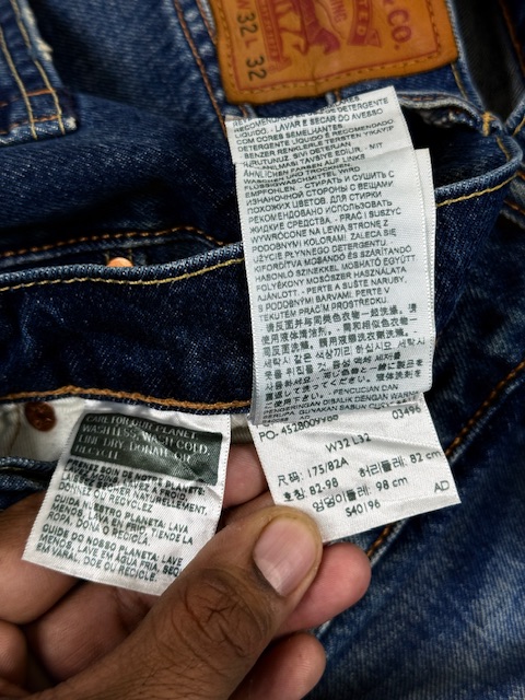 Levi’s 512 slim taper jeans classic blue denim (w32 l40. 5) IMG_6887