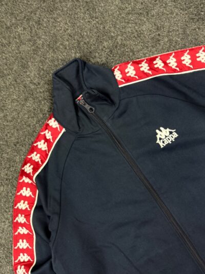 Kappa Navy Blue Logo Tape Track Jacket (Size S/M)