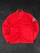 Jeep Red Full Zip Track Jacket with Flag Patch (Size XL)