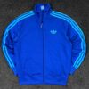 Adidas Originals Blue 3 Stripe Track Jacket – Trefoil Logo Full Zip (Size XL)