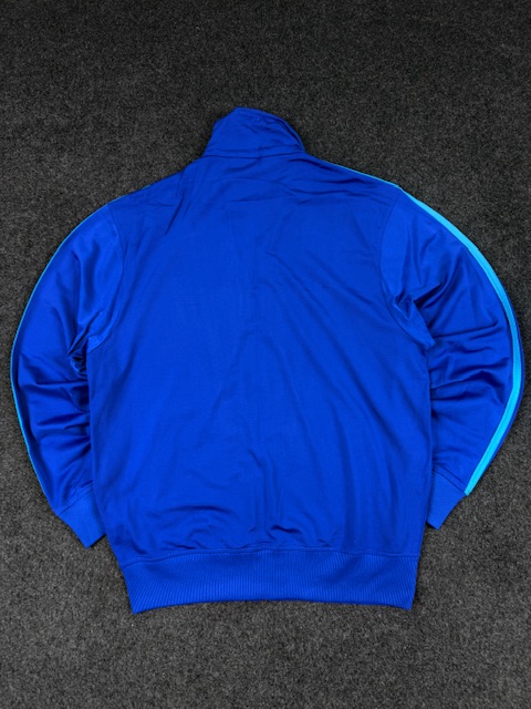 Adidas originals blue 3 stripe track jacket – trefoil logo full zip (size xl) Adidas Originals Blue 3 Stripe Track Jacket – Trefoil Logo Full Zip (Size XL)