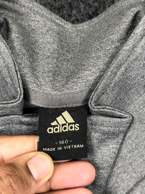Adidas grey full zip sports track jacket – minimal logo activewear (size xs) Adidas Grey Full Zip Sports Track Jacket – Minimal Logo Activewear (Size XS)