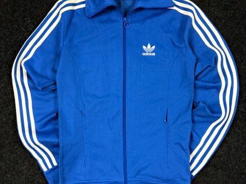 Adidas Originals Royal Blue 3 Stripe Track Jacket – Full Zip Trefoil Logo (Size XS)