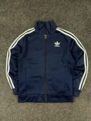 Adidas Originals Navy Blue 3 Stripe Track Jacket for Women – Full Zip (Size S/M)