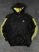 Adidas Team Signature TS New Orleans Edition Black & Yellow Hoodie Jacket (Size XL)