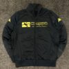 Kappa black sports track jacket – logo print zip jacket (size l) Kappa Black Sports Track Jacket – Logo Print Zip Jacket (Size L) – – MyThriftKart
