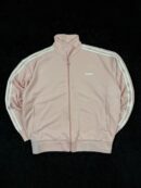 NERDY Beige Oversized Track Jacket – Premium Korean Streetwear Zip Jacket (Size M/L)