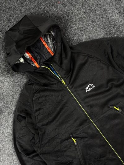 Find-Out Black Hooded Sports Jacket – Premium Zip Winter Jacket (Size L/XL)