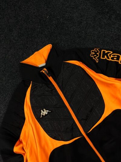 Kappa Italia Black & Orange Track Jacket – Size M/L