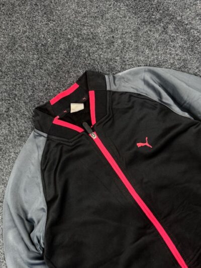 Puma Women’s Black & Grey Training Track Jacket – Size XS