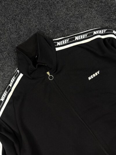 NERDY Black Oversized Track Jacket – Size L/XL (Oversize Fit)