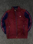 Fila Maroon & Navy Full Zip Track Jacket (M)