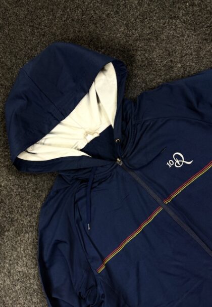 Nike Navy Blue Full Zip Hooded Sports Jacket (M)