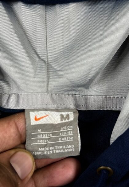 Nike Navy Blue Full Zip Hooded Sports Jacket (M)