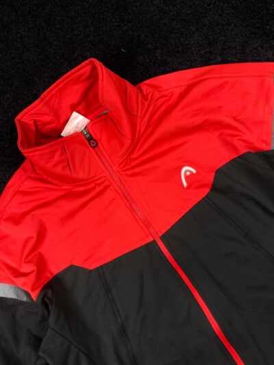 Head Red & grey Full Zip Track Jacket (XL)