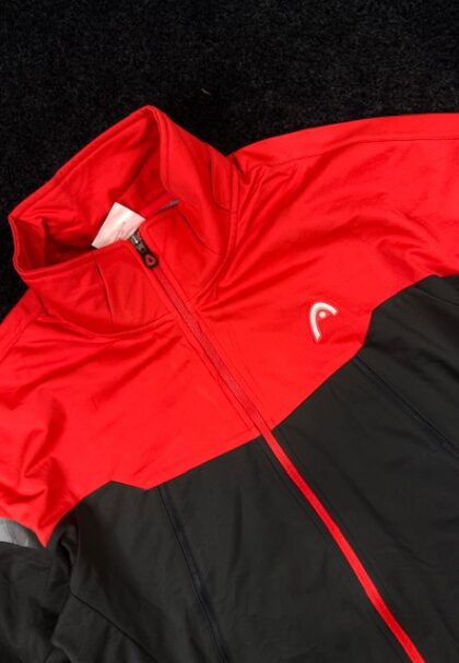 Head Red & grey Full Zip Track Jacket (XL)