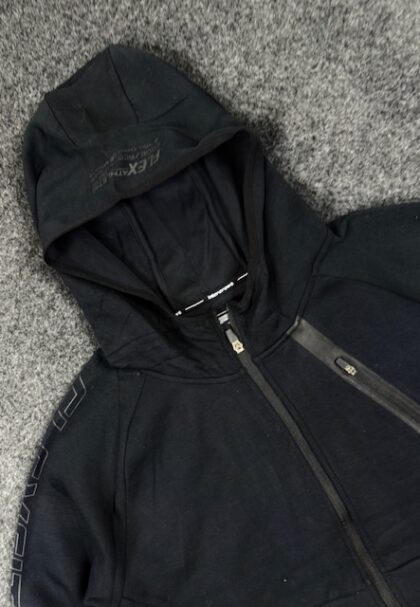 Intercrew Black Full Zip Hoodie Sportswear (XL)