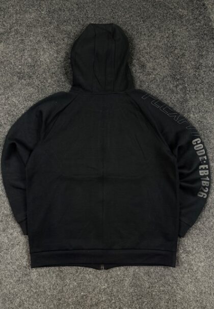 Intercrew Black Full Zip Hoodie Sportswear (XL)