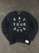 Under Armour Project Rock “Pay Your Dues” Long Sleeve Tee – Black HeatGear Loose Fit – Size M/L