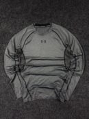 Under Armour Fitted Compression Long Sleeve Grey (L)