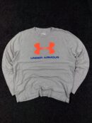 Under Armour Grey HeatGear Long Sleeve Logo Tee (XL/XXL)