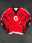 Scott Series 250 Motocross Jersey Red Black (L/XL Adult)