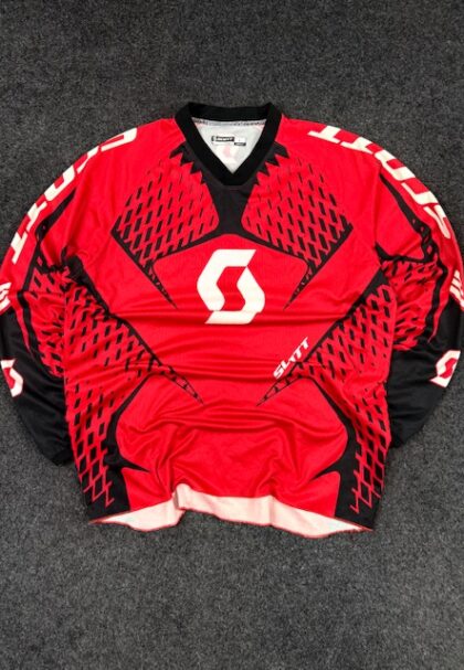 Home Scott Series 250 Motocross Jersey Red Black (L/XL Adult)