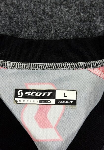 Home Scott Series 250 Motocross Jersey Red Black (L/XL Adult)