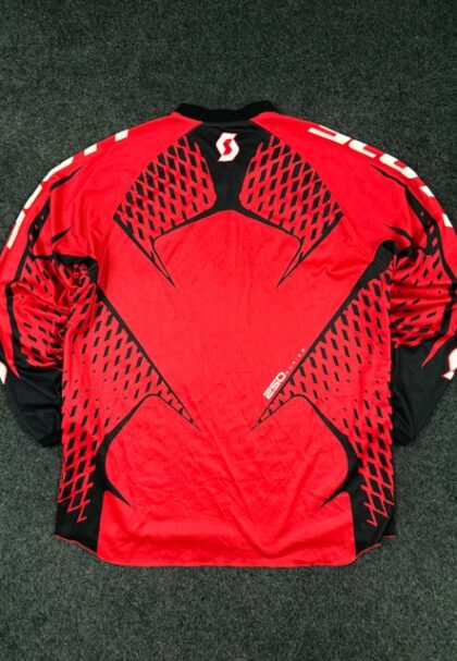 Home Scott Series 250 Motocross Jersey Red Black (L/XL Adult)