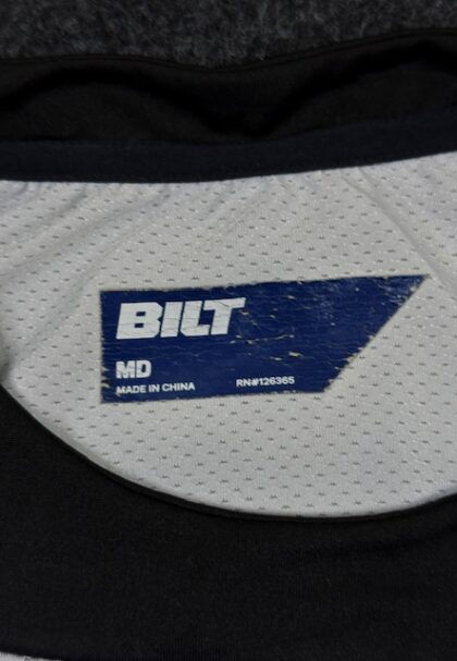 Home BILT Performance Mesh Riding Jersey Black White (M/L)