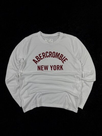 Abercrombie Kids New York Long Sleeve T-Shirt White (XS | 13/14)