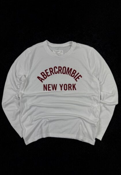 Abercrombie Kids New York Long Sleeve T-Shirt White (XS | 13/14)
