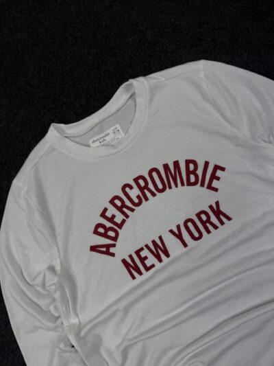 Abercrombie Kids New York Long Sleeve T-Shirt White (XS | 13/14)