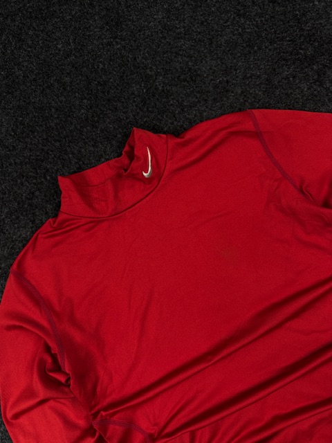 Nike pro combat dri-fit compression mock neck long sleeve red (xs) Nike Pro Combat Dri-FIT Compression Mock Neck Long Sleeve Red (XS)
