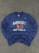 Nike Dri-FIT Manhasset Softball Long Sleeve T-Shirt Navy (L)