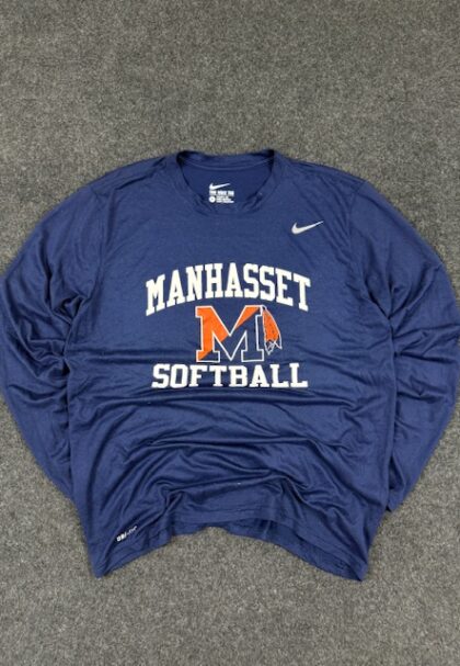 Nike Dri-FIT Manhasset Softball Long Sleeve T-Shirt Navy (L)