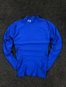 Under Armour Compression Mock Neck Long Sleeve T-Shirt Blue (S)