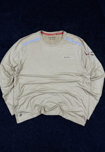 Eddie Bauer Motion Performance Long Sleeve T-Shirt Beige (XL/XXL)