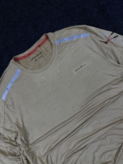 Eddie Bauer Motion Performance Long Sleeve T-Shirt Beige (XL/XXL)