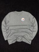 Nike Dri-FIT NFL Pittsburgh Steelers Long Sleeve Training T-Shirt Grey (XL/XXL)