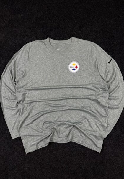 Nike Dri-FIT NFL Pittsburgh Steelers Long Sleeve Training T-Shirt Grey (XL/XXL)