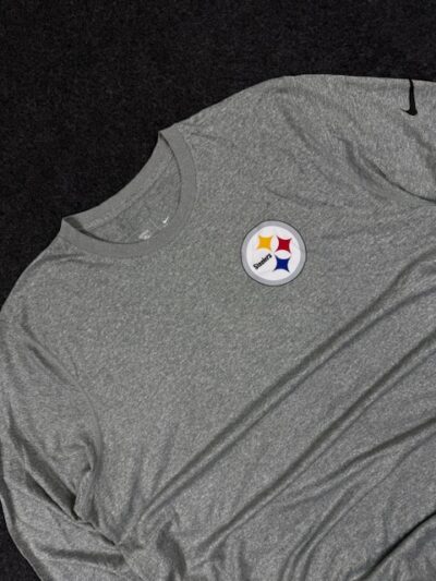Nike Dri-FIT NFL Pittsburgh Steelers Long Sleeve Training T-Shirt Grey (XL/XXL)