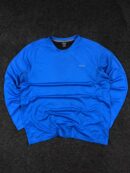 Reebok PlayDry Long Sleeve Performance T-Shirt Blue (2XL/3XL)