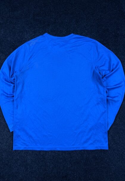 Home Reebok PlayDry Long Sleeve Performance T-Shirt Blue (2XL/3XL)